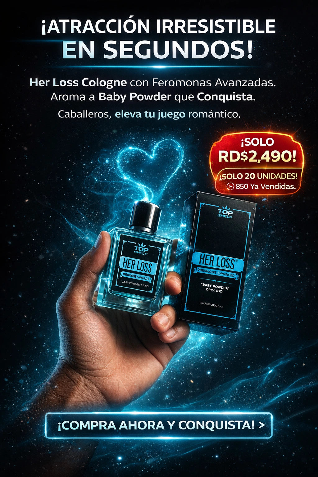 HER LOSS Colonia de feromonas para hombres