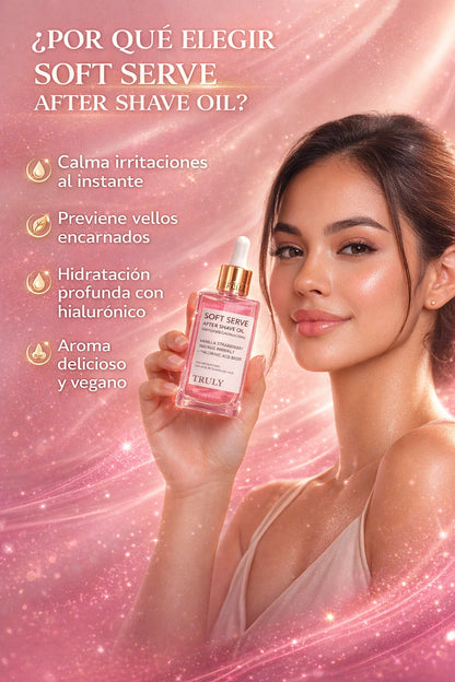 TRULY Aceite After Shave de luxury | Aclara tu piel.