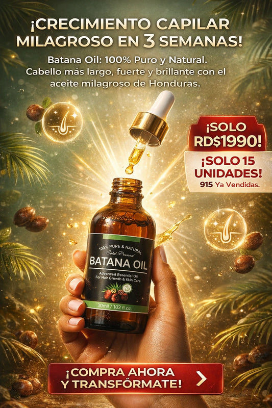 Aceite de batana – 100% puro y natural de Honduras para el crecimiento del cabello, elimina las puntas abiertas, mejora el brillo y la nutrición para todo tipo de cabello