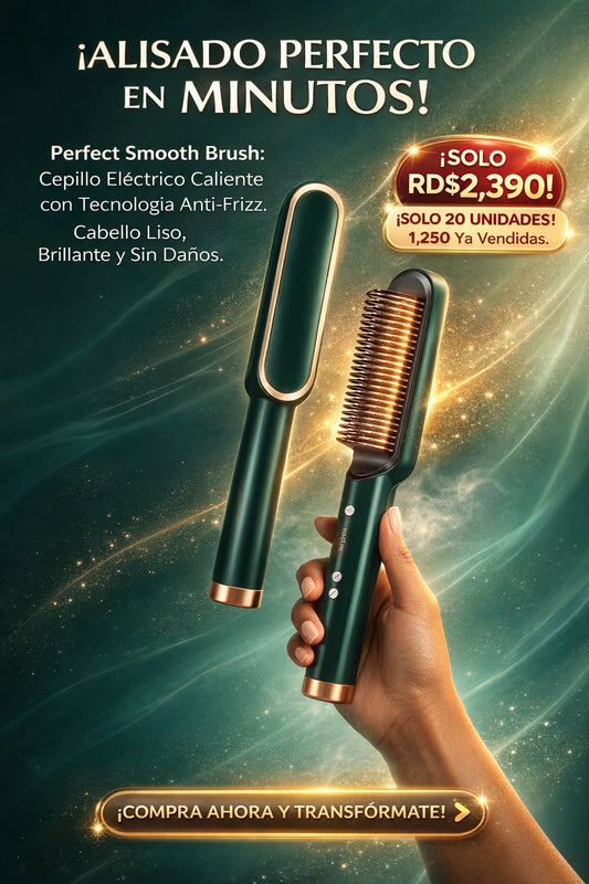 Cepillo Alisador de Cabello - Evita el Frizz ten un Cabello Suave!